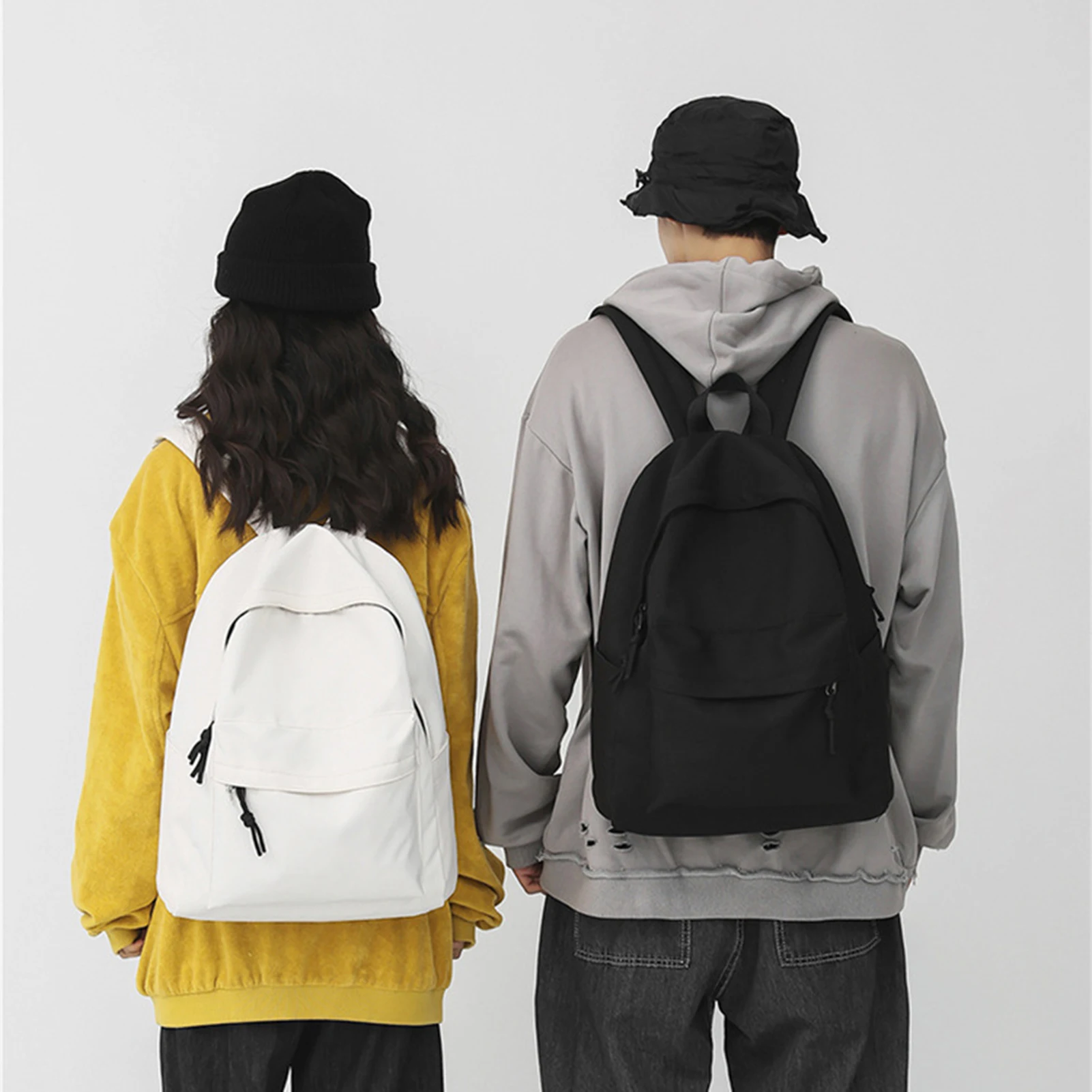 Adjustables Waist Belt Lightweight Backpack Large Capacity All-Match Travel Bag Multipurpose Simple Style Commuting Bags