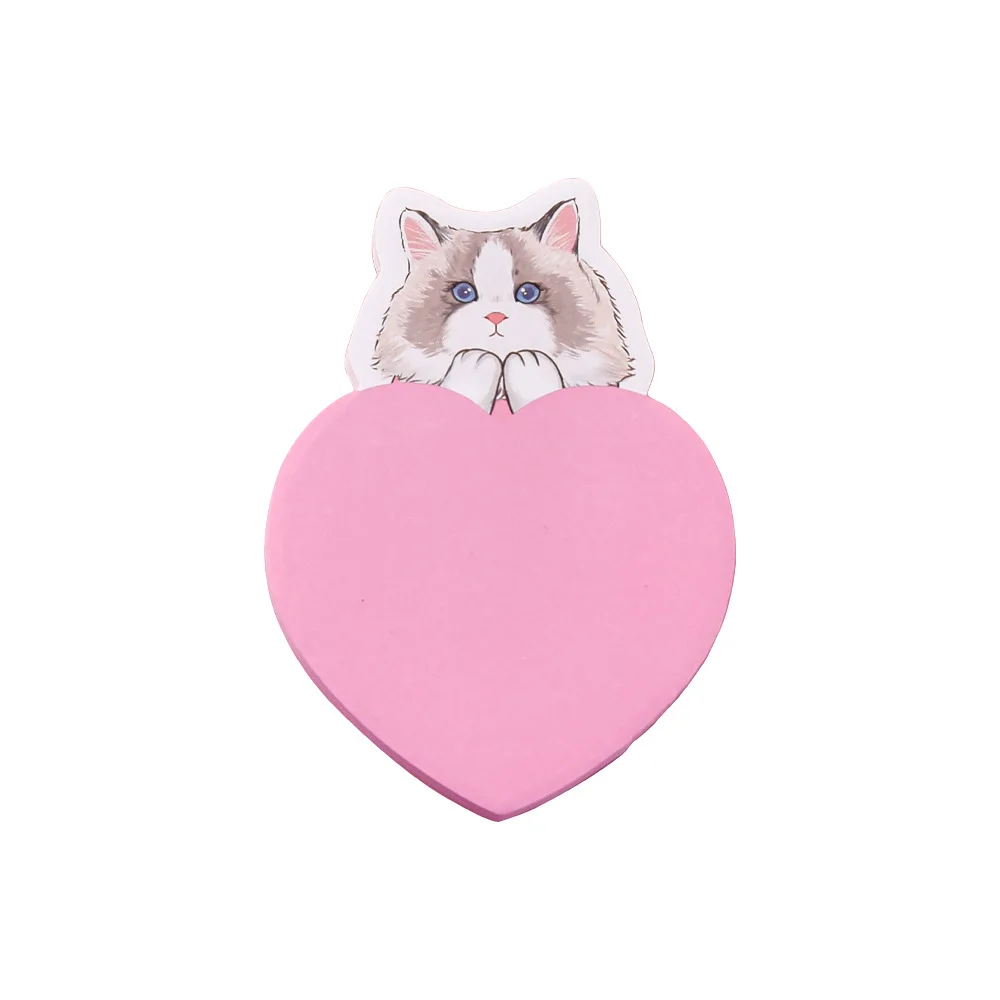 30 ورقة الكرتون الغريبة القط ملاحظات لاصقة الطالب الإبداعية رسالة مذكرة ملاحظات كتاب توسيع كتيب المواد ملصقات