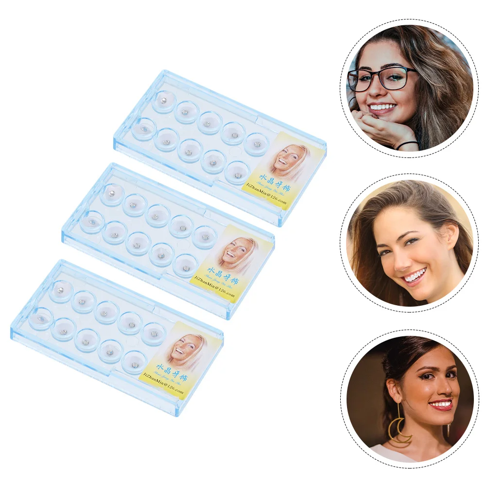 30 個歯科クリスタル光沢のある歯の装飾クリエイティブ歯ジュエリー DIY 装飾アクセサリー歯科クリスタル歯ジュエリー装飾