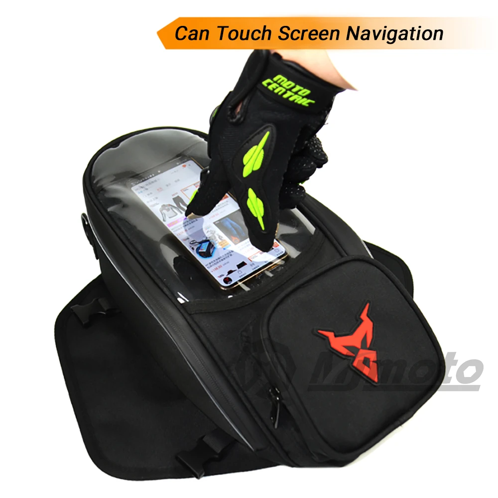 Motorcycle Navigation Tank Bag Large Capacity For Honda Yamaha Motorbike Universal Strong Magnetic Bag Motorbike Bag Touchscreen