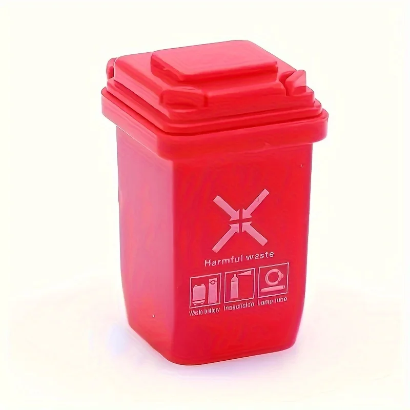 5 Mini Garbage Sorting Trash Can Accessories, Simulated Garbage and Car Trash Can Party Supplies