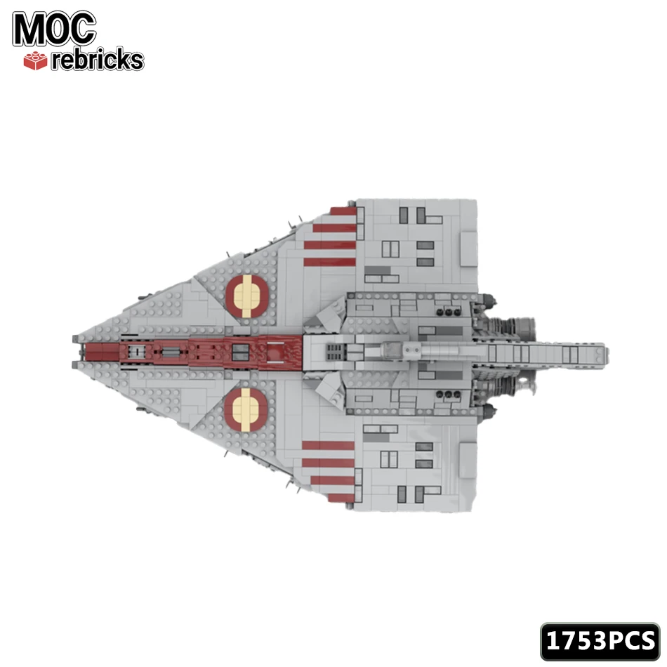 MOC Space Series Building Block Model Acclamator Cruiser High Tech Flight Weapons Originality DIY Kids Gift Adult Toys