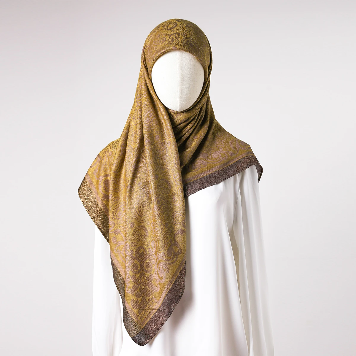 Nuova sciarpa quadrata della Malesia Tudung Bawal Fiore Stampa di moda Foulard Hijab Avvolge Sciarpa quadrata musulmana morbida in voile di cotone premium