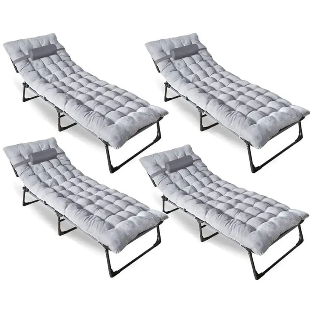 

Folding Cot amp Pad Mattress 4 Position Adjustable Portable, Premium Quality for Adult and KidsPerfect for Camping, Travel, Pat