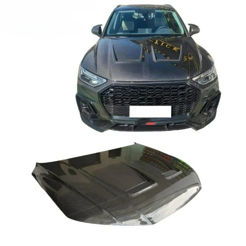 M-Type FORAudi Q5 2018-2024 High-Quality Dry Carbon Fiber Front Bonnet Upgrade Kit