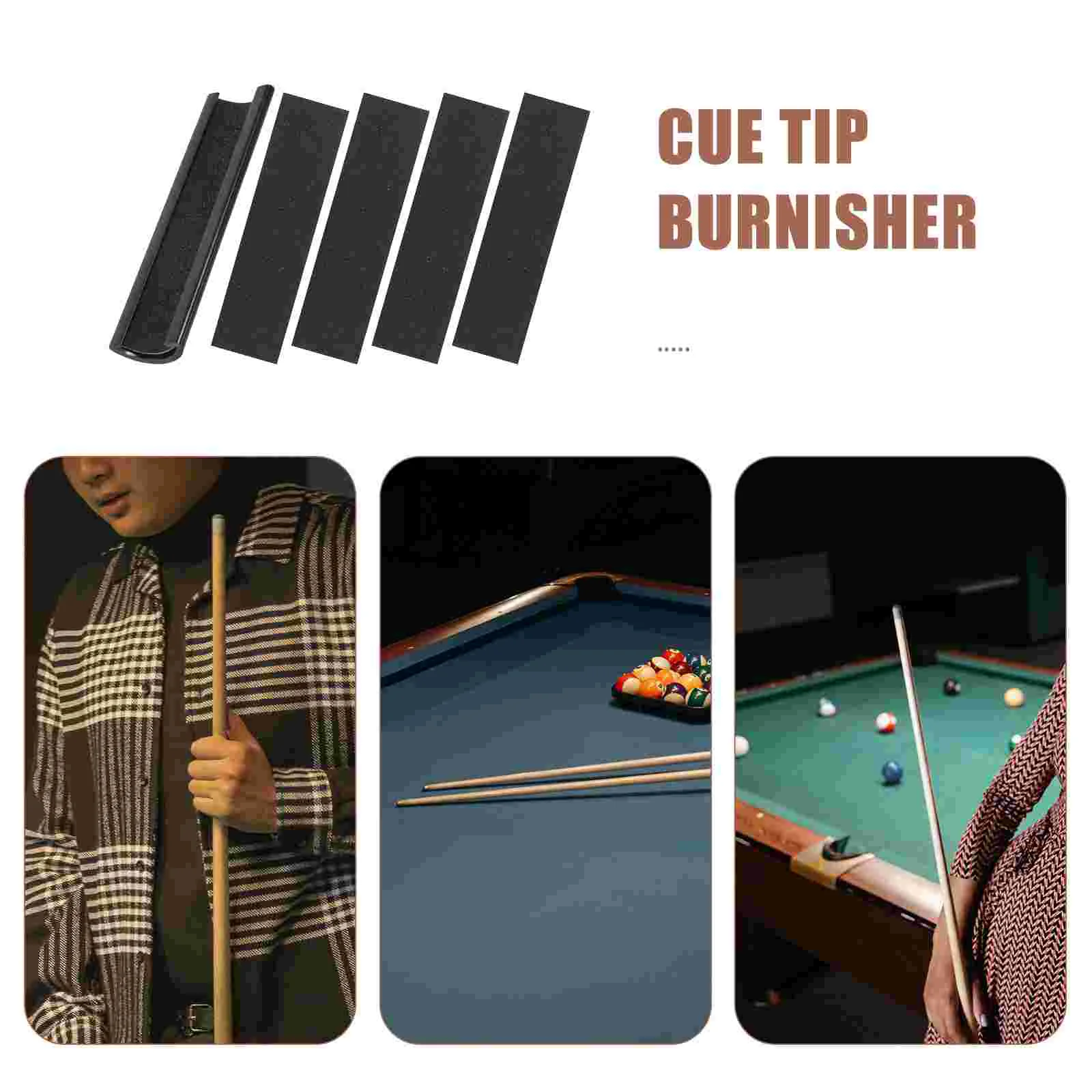 Reusable Cue Tip Shaper Billiard Pool Cue File Repair Tool Lightweight Metal Trimmer Sticks for Shaping Scuffing Tips Enjoyable