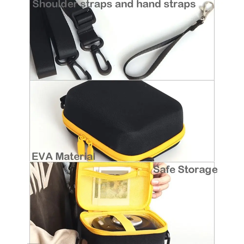 EVA Camera Bag Hard Shell with Shoulder Strap Storage Bag Portable Shockproof for Instax SQ1/6/10/20/40/KODAK C300R