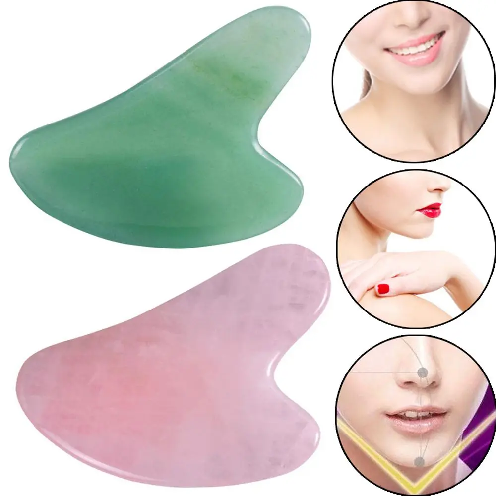 Portable Facial Lift Pressure Therapy Relaxation Jade Massager Health Care Massager Quartz GuaSha Board