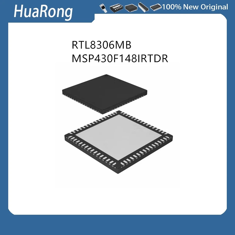 10Pcs/Lot   RTL8306MB RTL8306  MSP430F148IRTDR MSP430F148  VQFN64