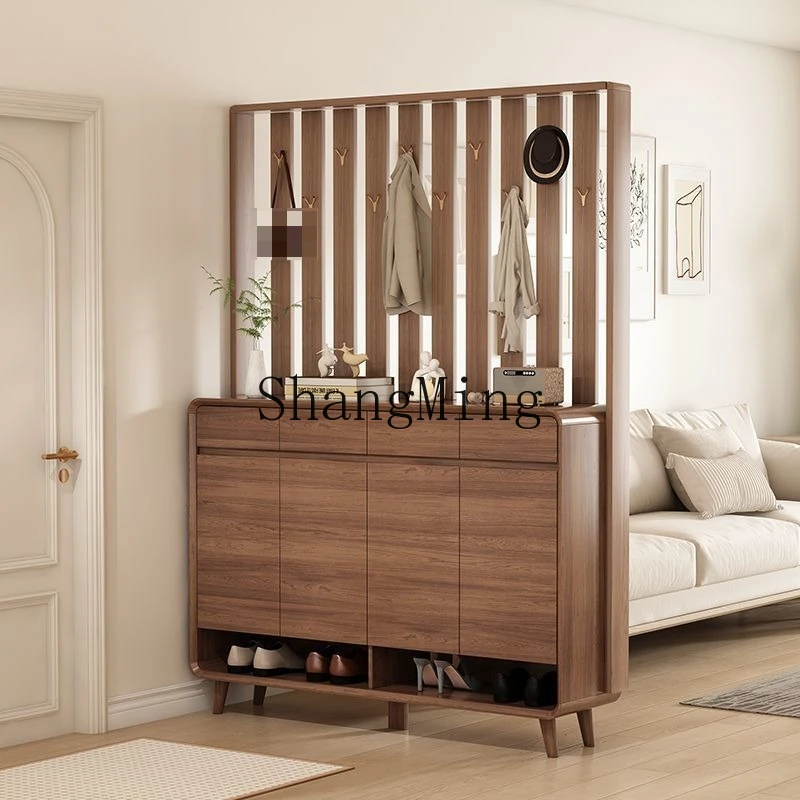 CL door partition entrance shoe cabinet Chinese living room shoe change stool combination coat rack integrated cabinet