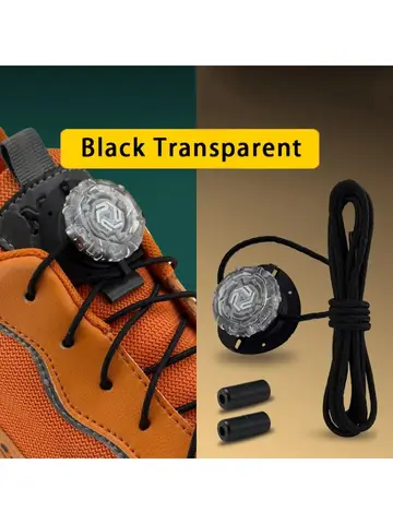 Fashion Swivel Buckle Laces Automatic Shoelace Without Ties Kids Adult Sneakers No Tie Shoe Laces Shoe Accessories 1Pair/2Pair