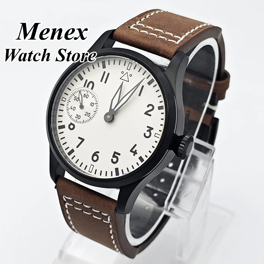 

Механические часы с ручным заводом, 44 мм циферблат, роскошные часы с сапфировым стеклом, корпус из стали 316L, мужские часы ST3600, водонепроницаемые часы