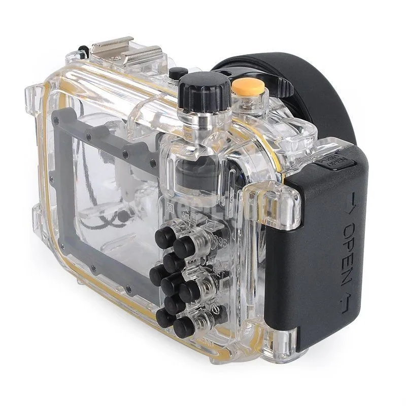 Dropshipping Meikon 40 Meters 130ft Underwater Waterproof Housing Diving Camera Case for Canon Camera