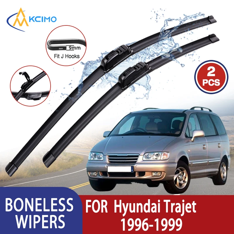 Kcimo für Hyundai Trajet 	 1996–1999 Autowischer, U-Typ, weicher Gummi, ohne Knochen, HD, leise, langlebig, Kfz-Wischer, 20 Zoll + 20 Zoll