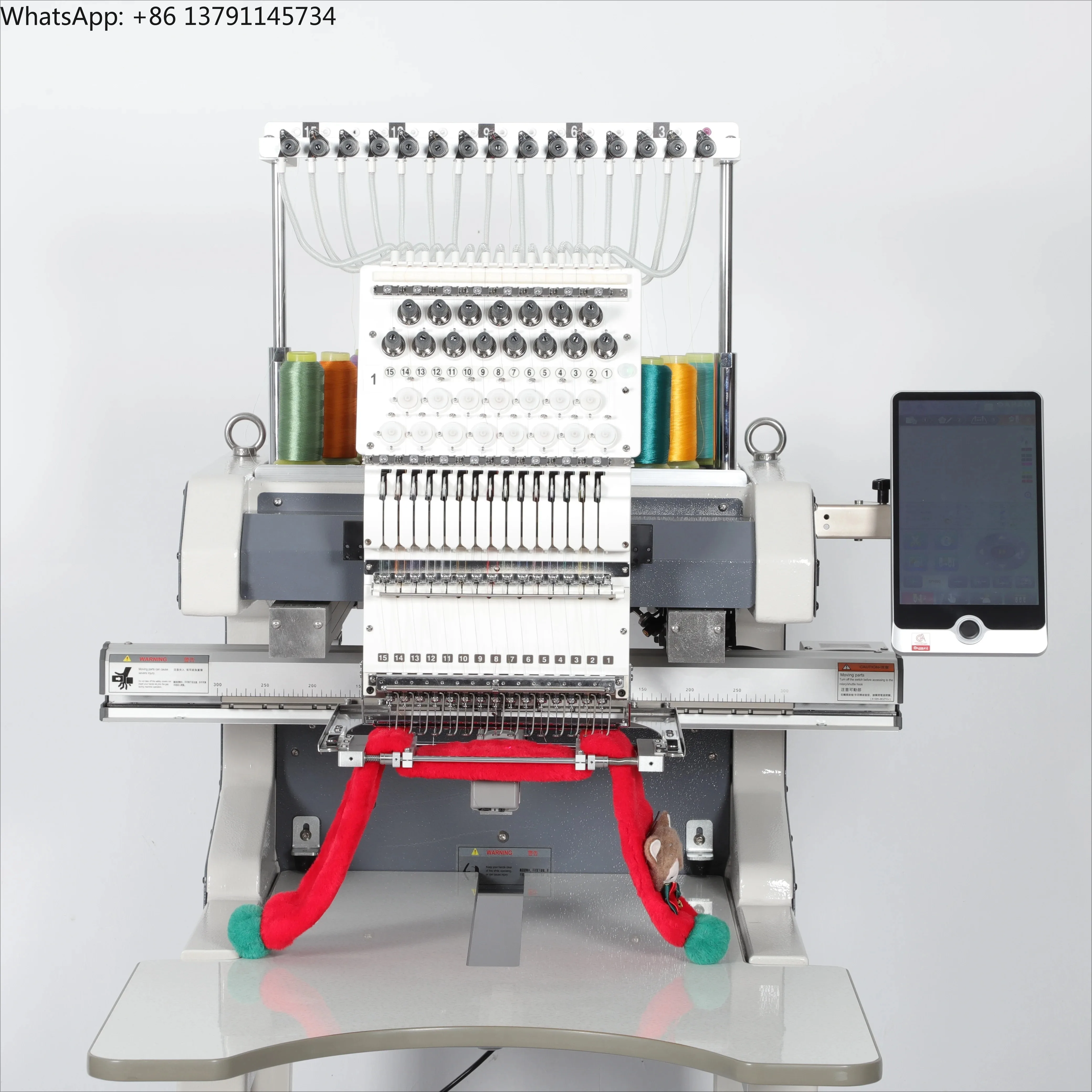 Commercial Automatic 1200 RPM Single Head Embroidery Machine  Cap Dahao A15  2 Years Computerized Warranty