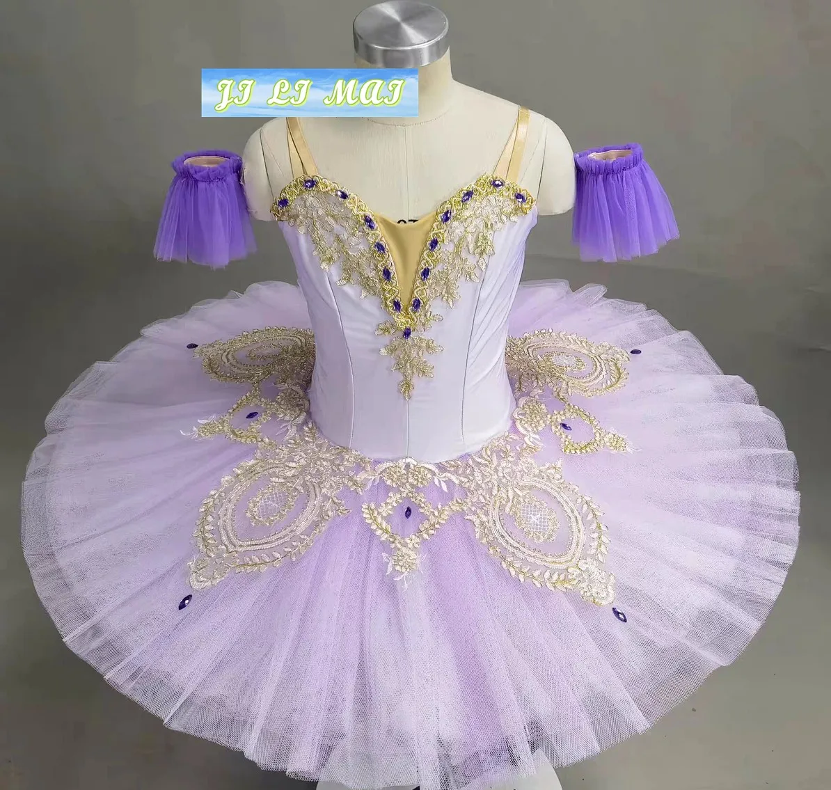 Professional ballet tutu multi-play ballet Pancake dress Children adult purple