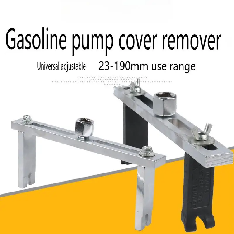 

Universal Adjustable Oil Pump Cap Wrench Special Tool Adjustable Multi-Use Pump Cap Wrench Straight and Bent Foot Fuel Tank Cap