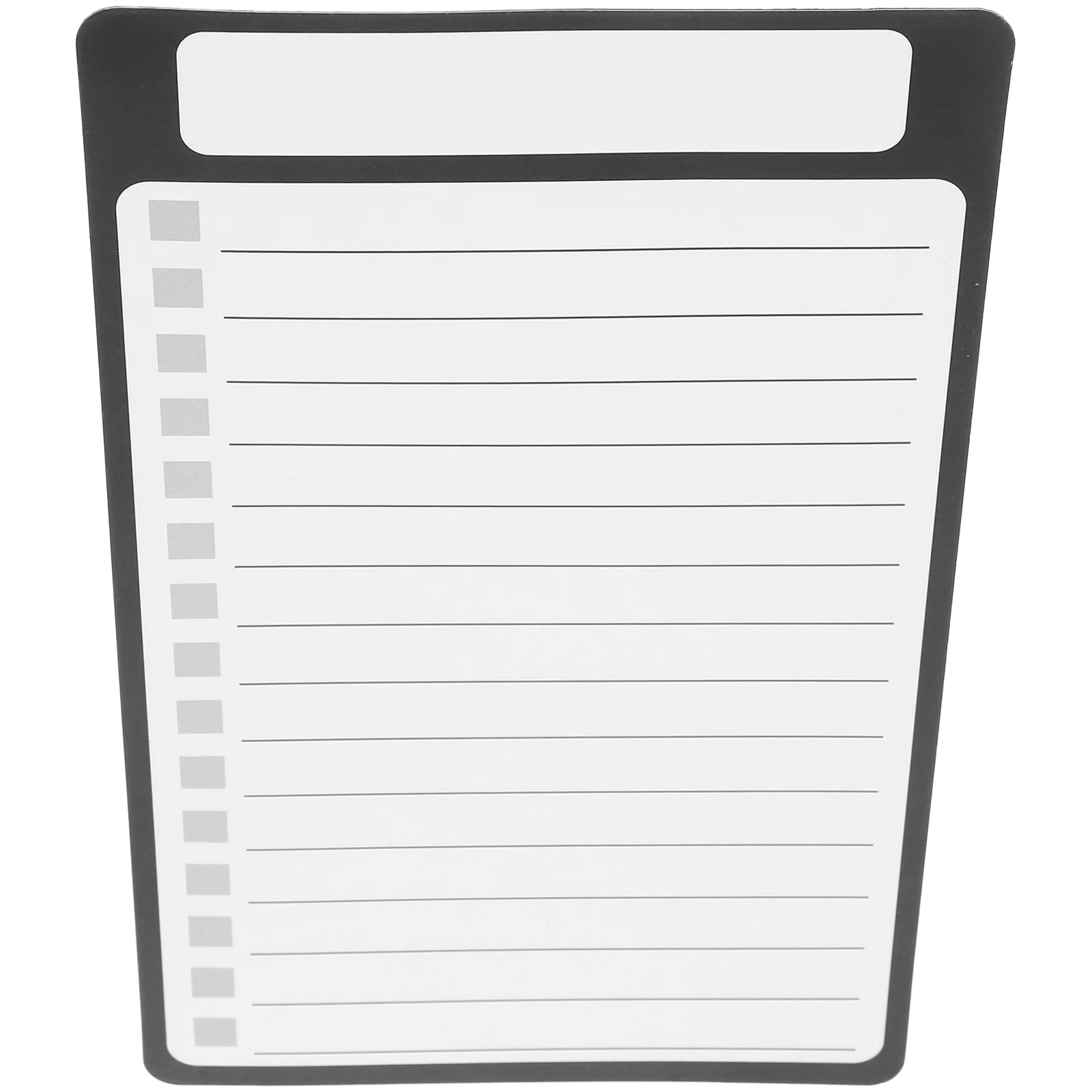 

Magnetic Memo Message Note Pad Grocery List Notepad Black Shopping Magnets for Whiteboard