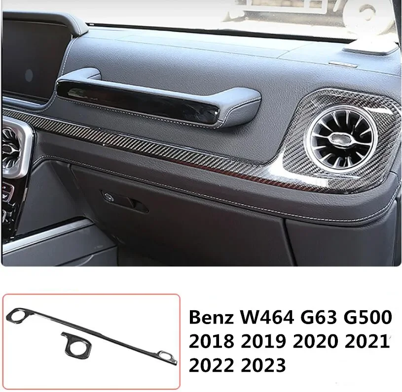 

Carbon Fiber Center console Interior Vent Air Kit Instrument Panel Around Trim For Mercedes Benz G-class W464 G63 G500 2018-2023