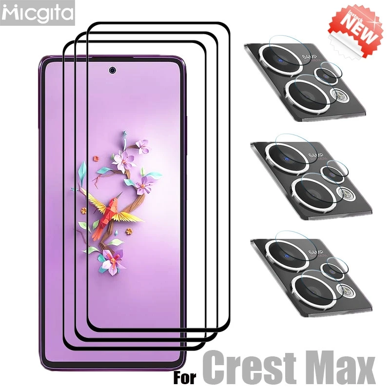 New Upgrade Tempered Glass For HMD Crest Max Screen Protector 6.67