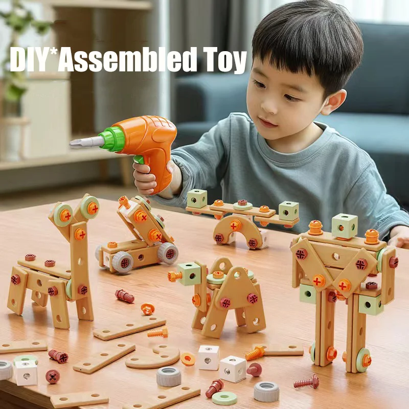 Take Apart Children Toys Nut Disassembly Loading Animal Vehicle Plane DIY DIY Kids Screw Assembly Montessori Education Toy