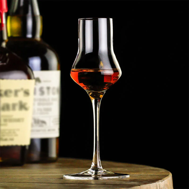 Professional Scotch Whiskey Tastng Glass Crystal Gather Tulip Goblet Sommelier Glass Blended Whisky Wine Cup Wineglass Gift Box