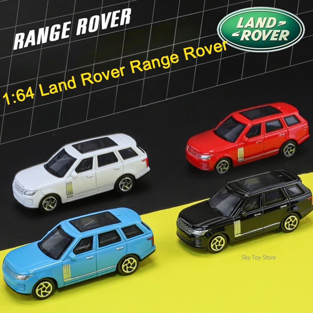 1:64 Land Rover Range Rover Car Toys Alloy Diecast Model Rubber Tires Metal Body Wheels Slide Forward Vehice Home Decor Kid Gift