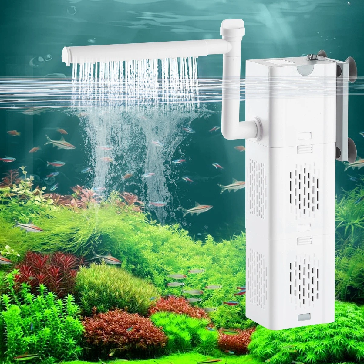 

110-220V Aquarium Filter Pump Fish Tank Submersible Silent Air Oxygen Aerator Internal Water Pump Aquarium Air Pump Wave Maker