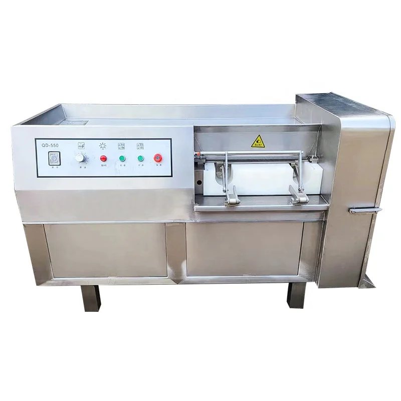 Commercial Frozen Meat Chicken Cube Cutter Slicer Automatic Beef Pork Cuber Poultry Meat Cut Machine