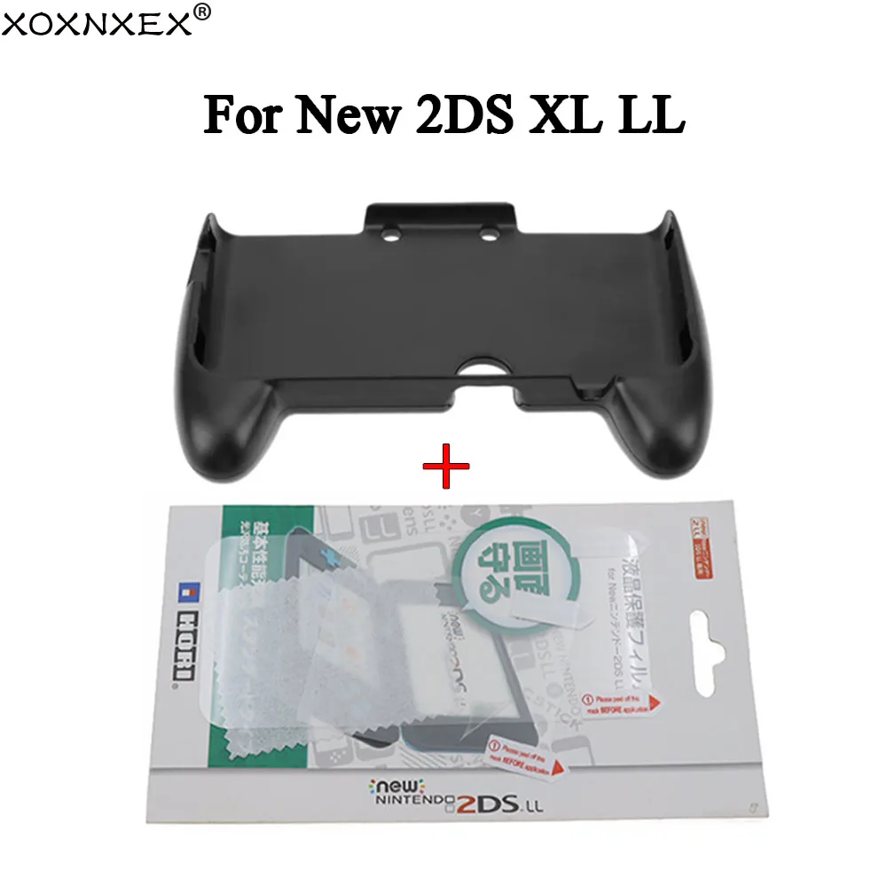 1Set ABS Hand Grip Bracket + Screen Protector Film For New 2DS XL LL Console Comfort Protective Support Game Accessories