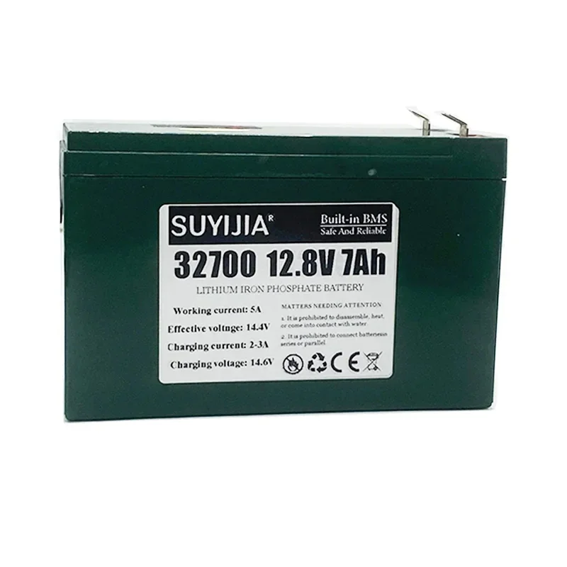 32700 4S1P batterypack 12.8V 7000mAh large capacity Lifepo4 rechargeable battery with 4S 7A balanced BMS for electric model cars