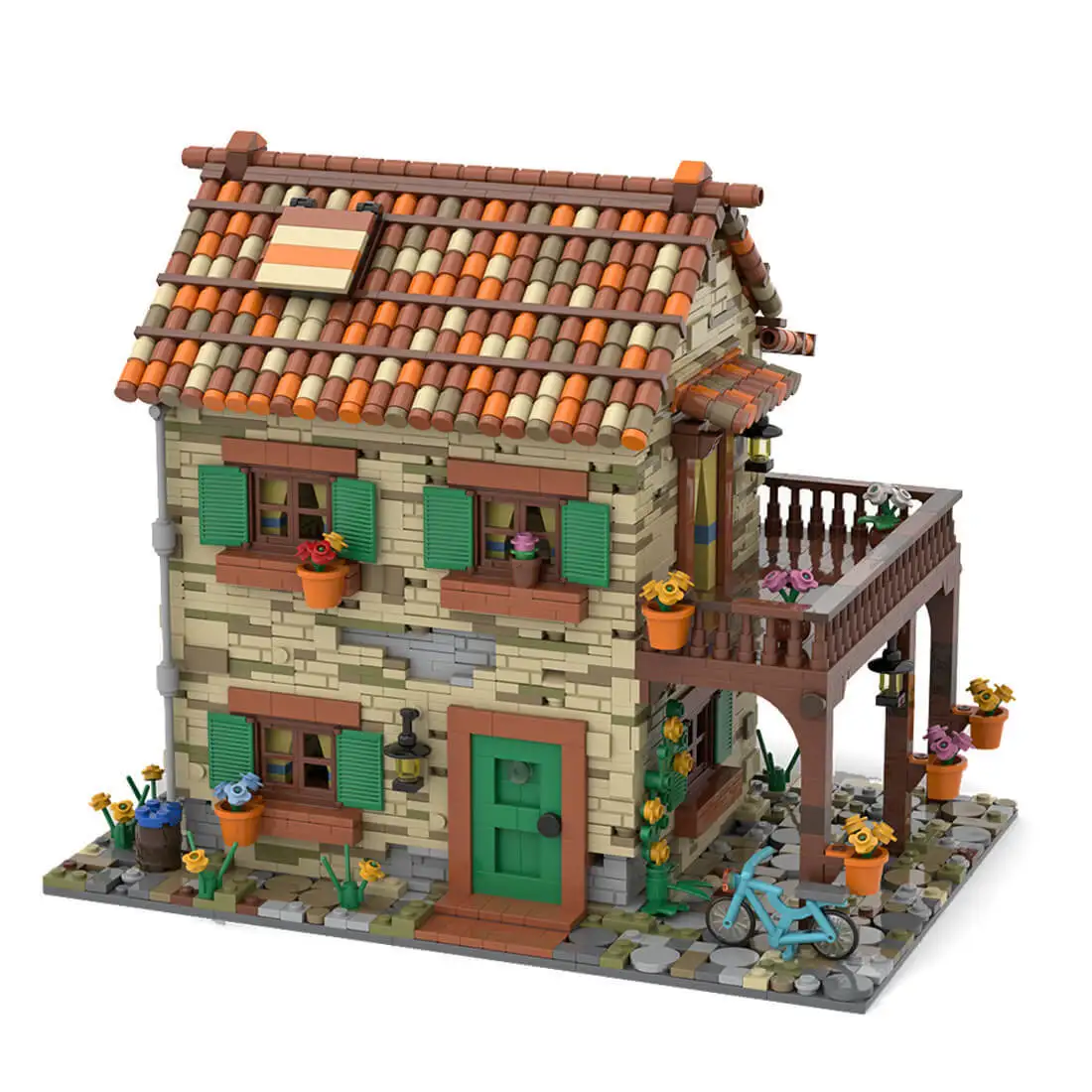

Custom MOC-77566 House Italy No. 3 Classic Town (2950 Parts) Toys Gift