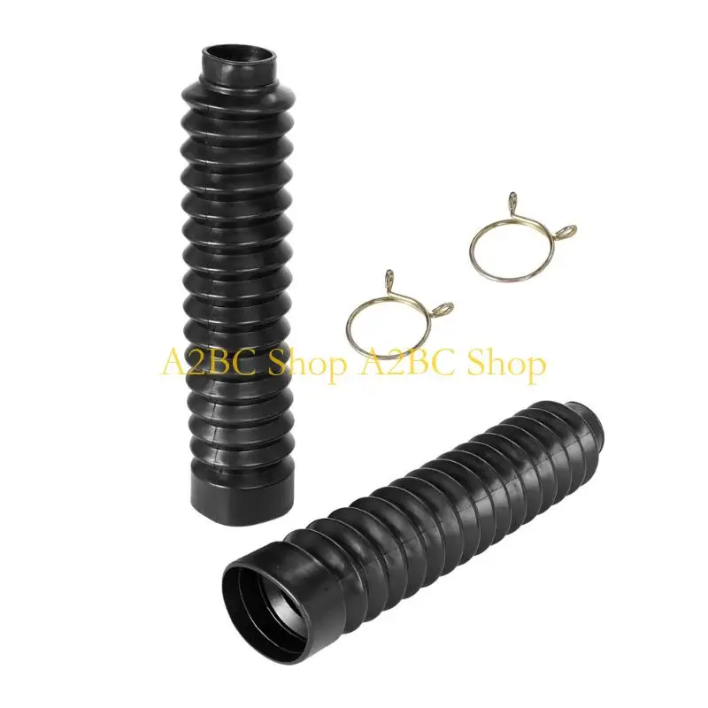 A2BC Motorcycle Front Fork Dust Protector Set Flexible Rubber Cover Dust Guard For Shock Damper Dirt Prevention