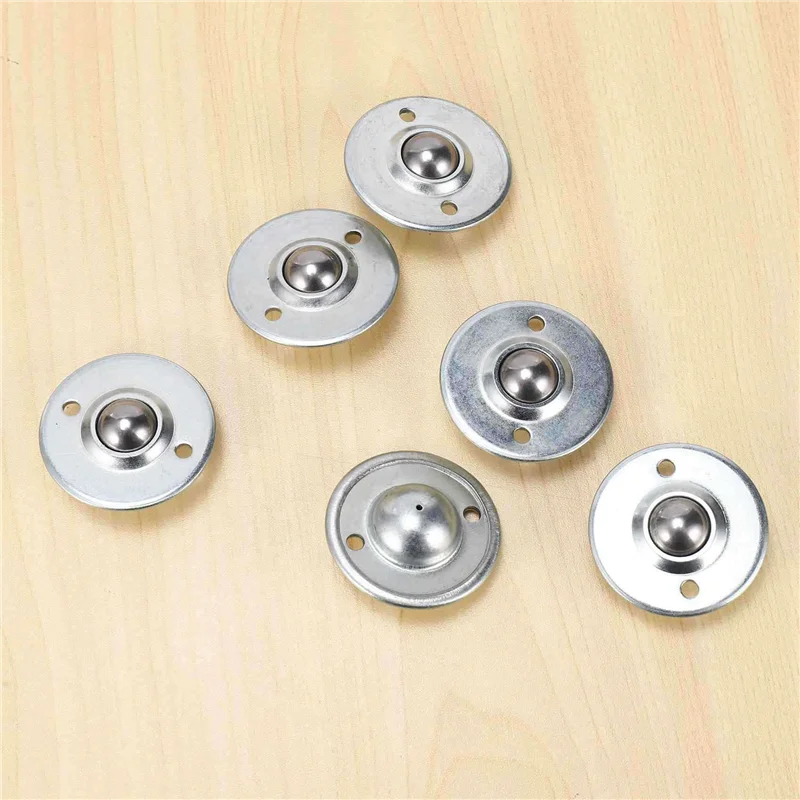 ABGR-24Pcs CY-16B 5/8 بوصة تحمل وحدة نقل شفة الكرة الدوارة الفولاذية