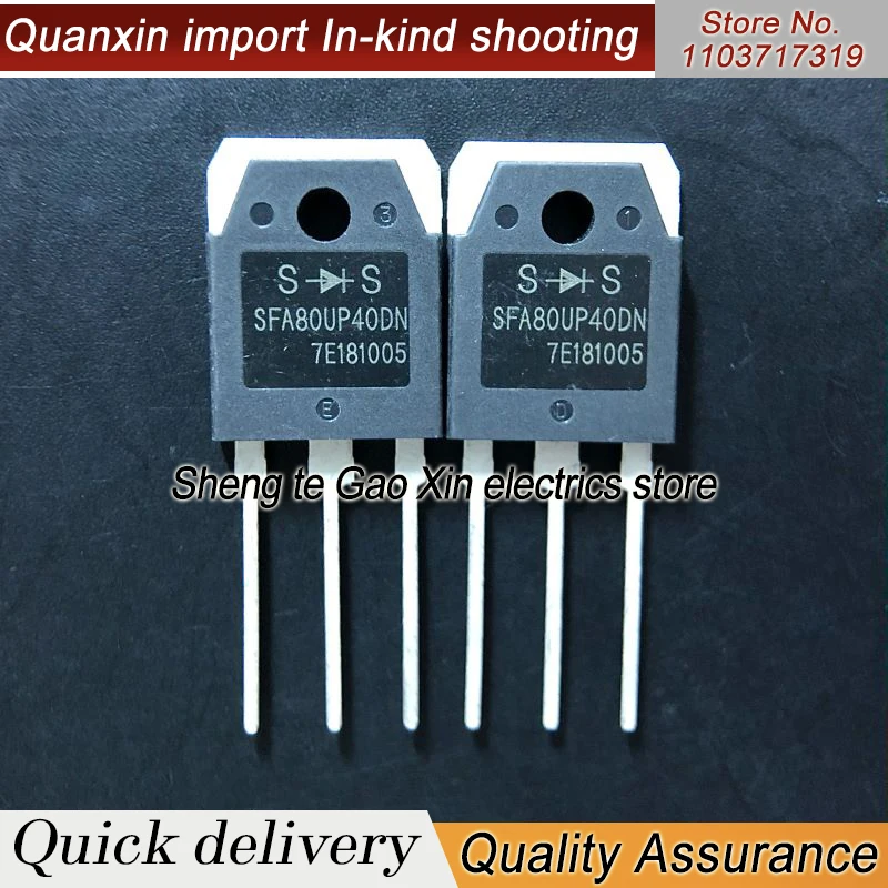 5PCS-10PCS SFA80UP40DN   TO-3P 80A 400V 100% Test In Stock Imported Original Best Quality  Fast Shipping