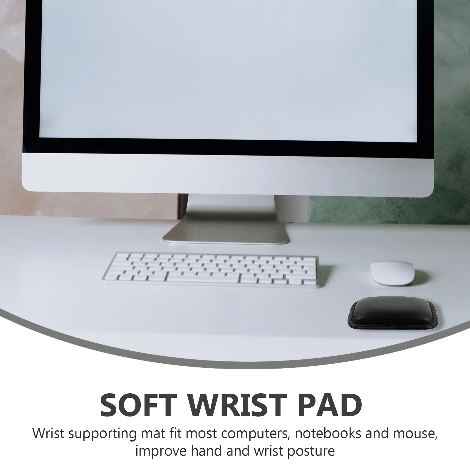 Premium Mouse Wrist Support Pad Soft Cushioning for Wrist Fatigue Relief Neutral Alignment Laptop Desktop Keyboard Mouse