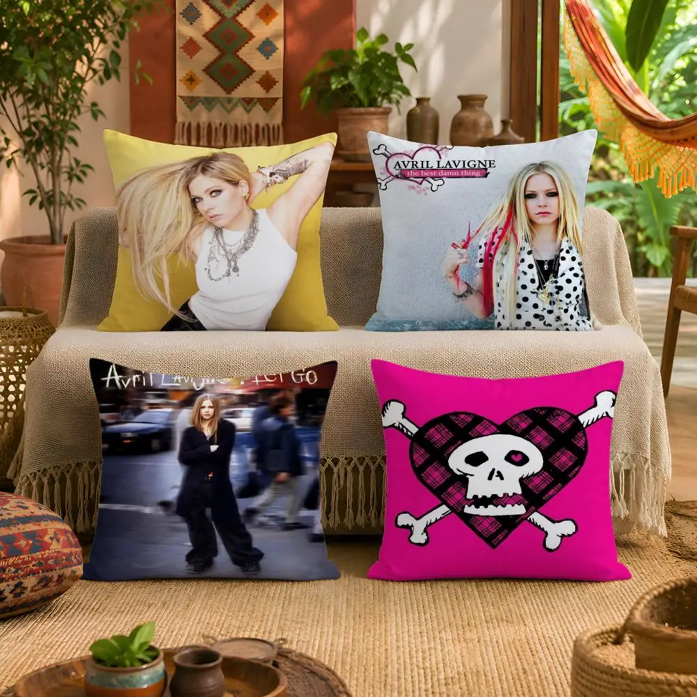 Let Go By Avril Lavigne Cushion Cover 1pc Square Plush Pillow Cover Soft Fuzzy Removable Washable Sofa Bed Bedroom Decor