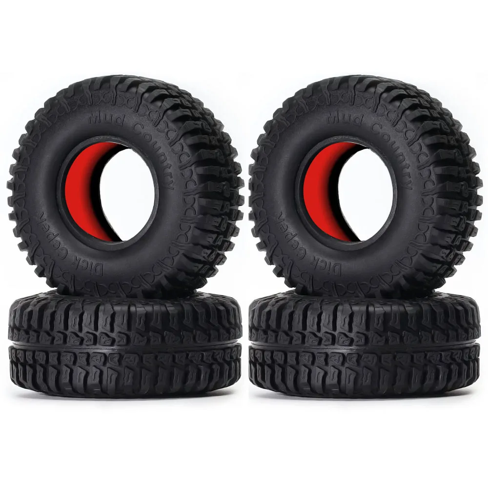 4Pcs 100mm Rubber Tyre Tires 1.9