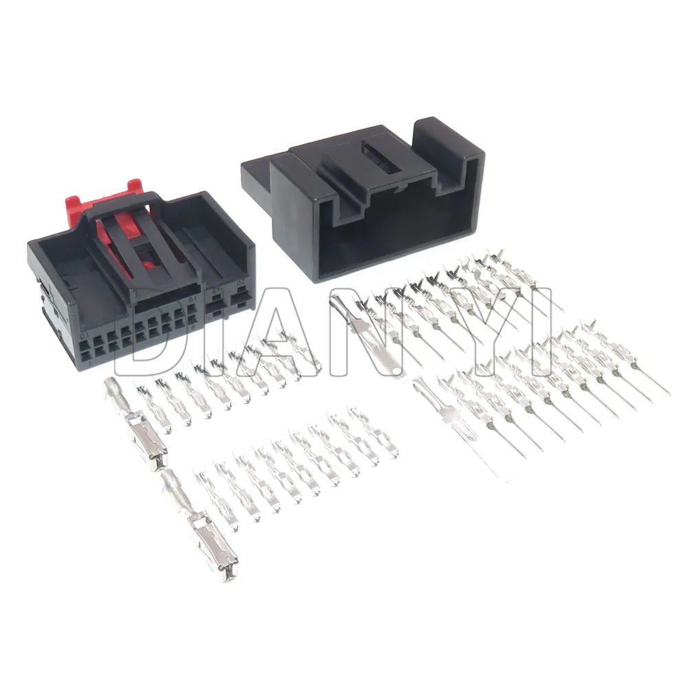 1 Set 20 Way Auto Motor Wire Socket 1K0971975 Air Conditioning Controller Plug AC Assembly For VW Skoda 1-1394805-1 1-1394803-1
