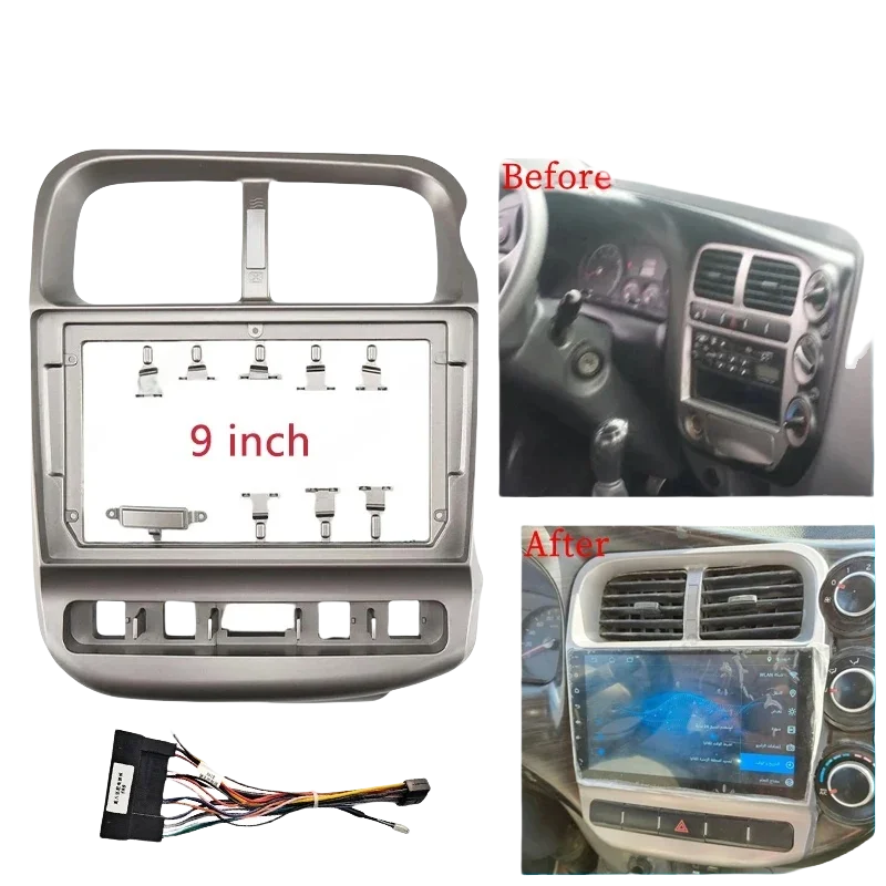 

9-дюймовая автомобильная рамка, адаптер для приборной панели Android, комплект панели для Kia BONGO 2004-2012