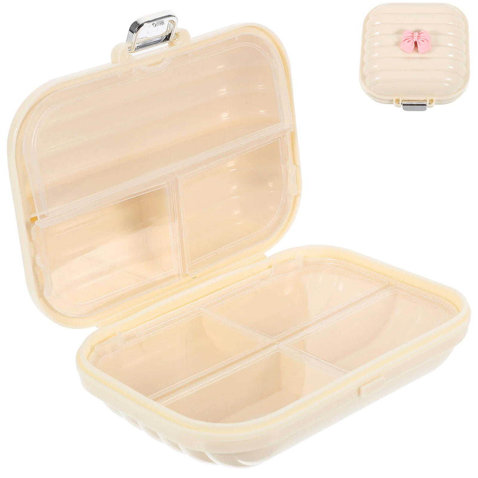 

Portable Medicine Storage Box Mini Pill Case Jewelry for Traveling Organizer Size