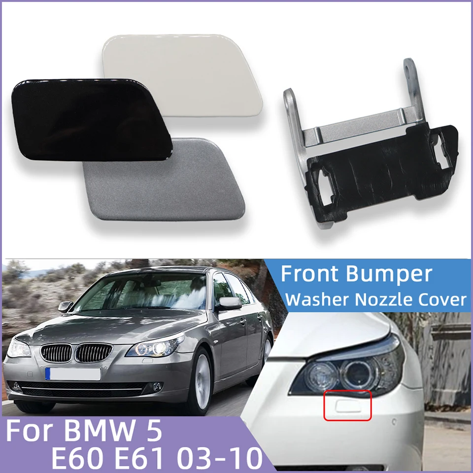 

Headlight Washer Nozzle Spray Cover Cap Shell For BMW 5 Series E60 E61 2003 2004 2005 2006 2007 2008 2009 2010 With Color