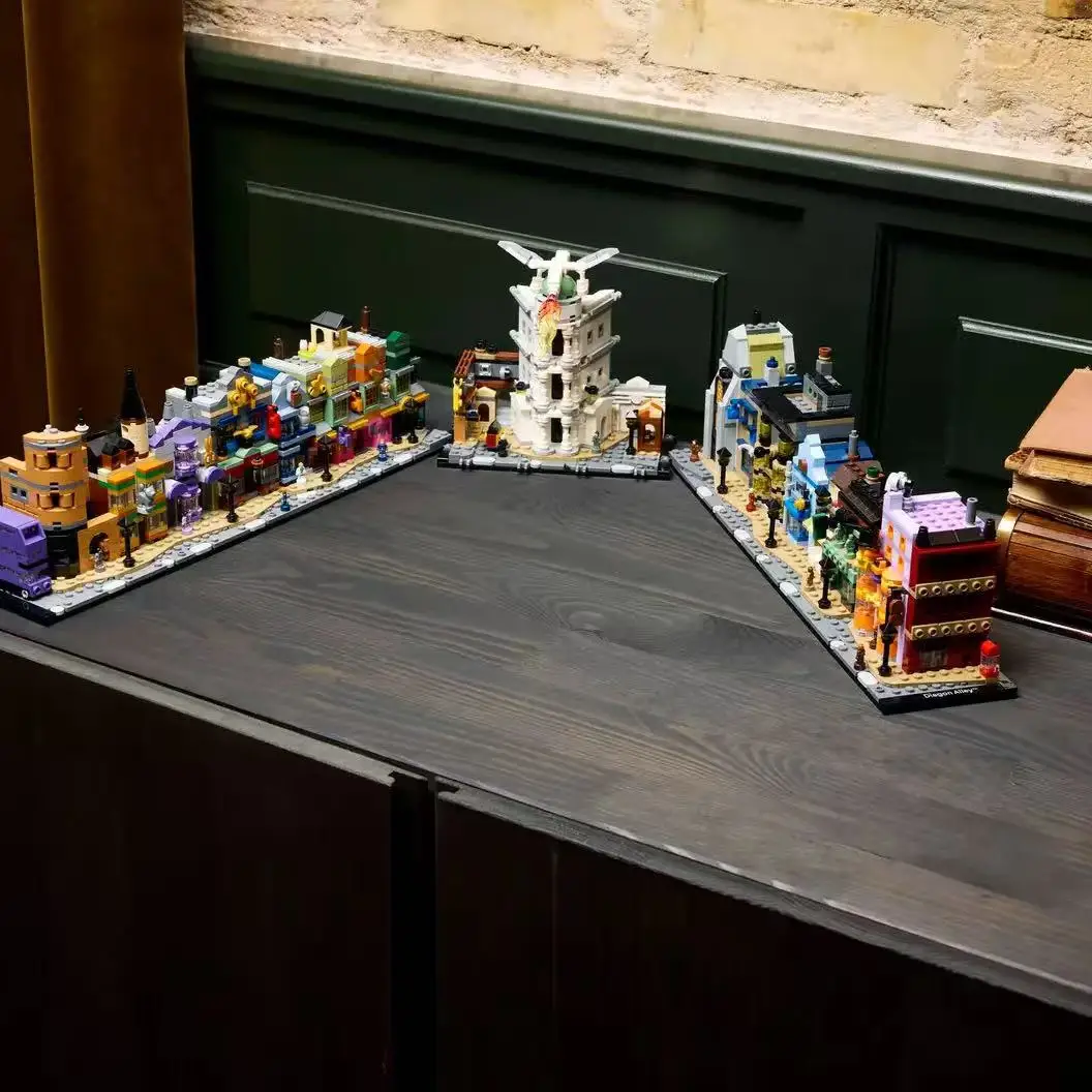 2750 قطعة دياجون زقاق ماجيك محلات 76444 نموذج قوالب بناء ديزني عيد الميلاد هدايا عيد الميلاد للديكور العائلي