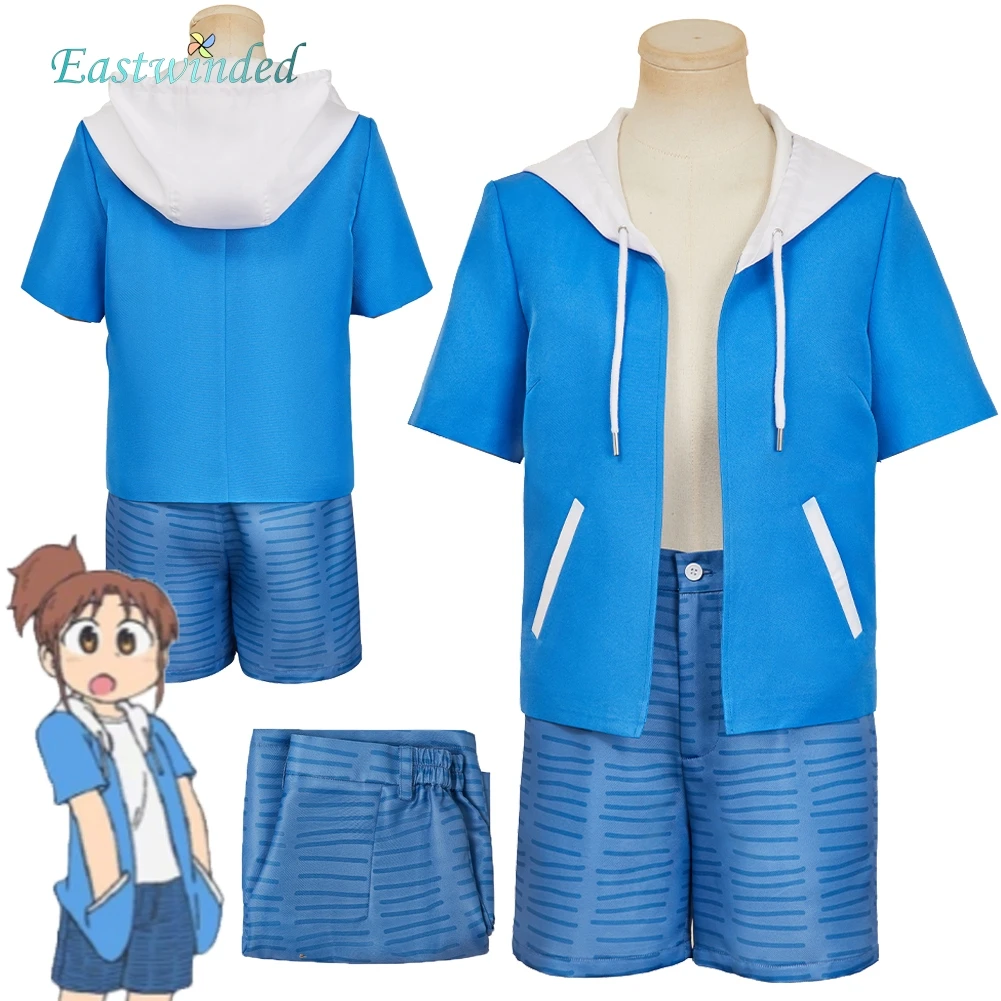 

Anime City of Animation Nagumo Midori Cosplay Blue Costume Suit Coat Short Pants Women Disguise Halloween Carnival Party Outfit