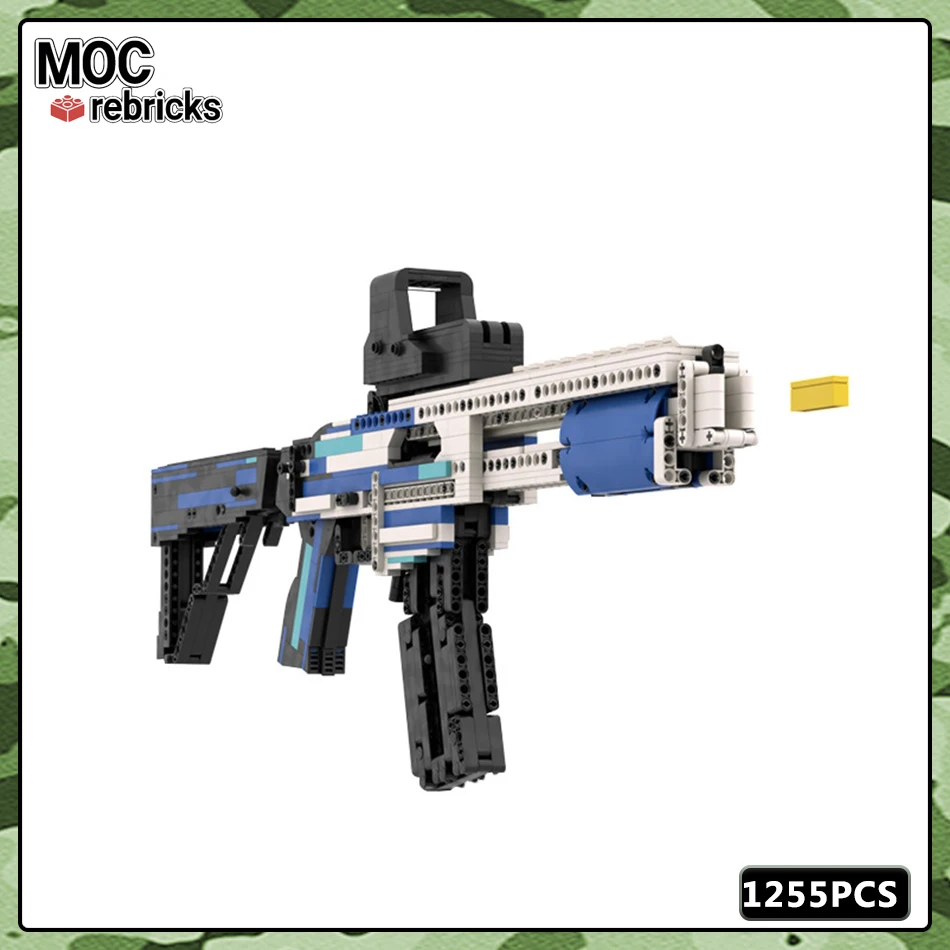 WW2 Firearms Series MOC Bricks SAP-6 Super Powerful Belt Sight Building Block Gun Model Set DIY Boy Toys Birthday Gifts