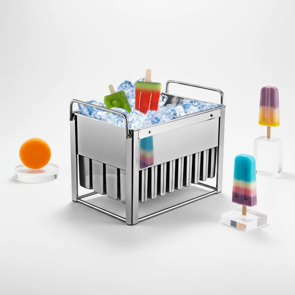 Stainless steel popsicle mold 14.17 inch ice cream mold