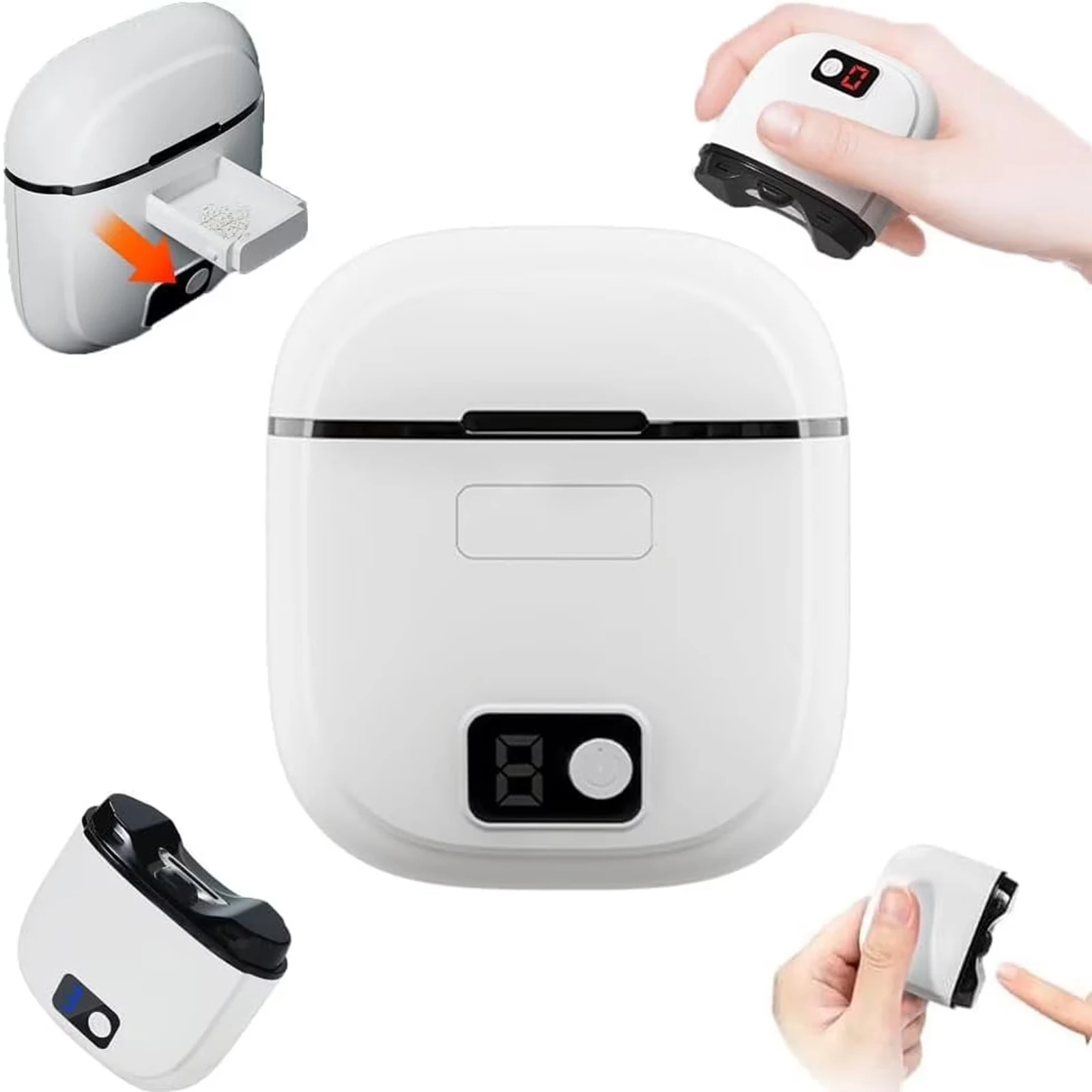 Hot-selling Electric Nail Clippers For Thick Toenails In The Elderly, With LED Light, Polishing Function, And Storage Case