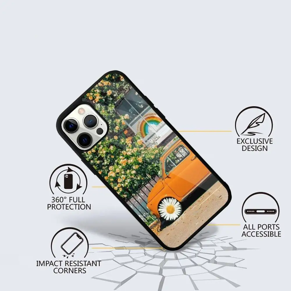 Combi Van Surf Phone Case For iPhone 16,15,14,13,12,11,Plus,Pro,Max Mini Magsafe Magnetic Wireless Charging