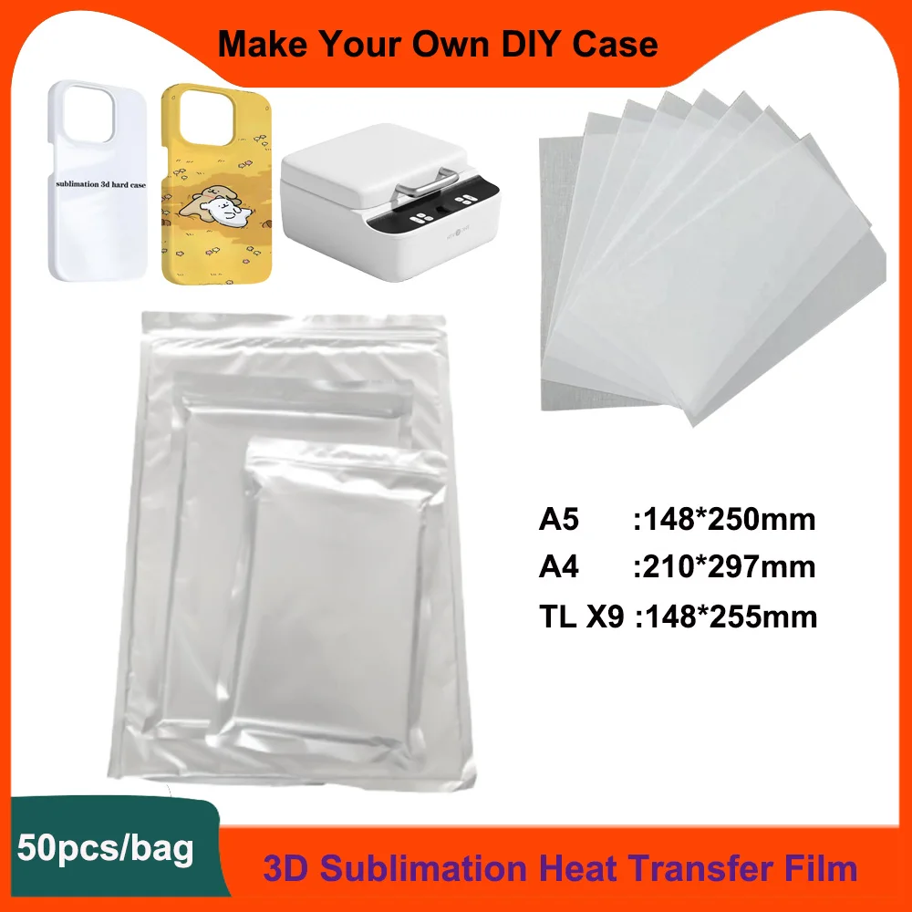 

HTVRONT 3D Blank Film Sublimation Case Vaccum Machine Customized Printing for iPhone 17 Pro 17ProMax 16 Custom Back Cover Case
