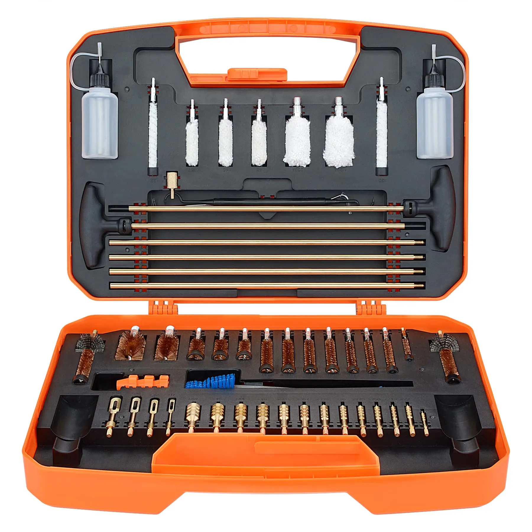 

Raiseek Gun Cleaning Kit Rifle Pistol Shotgun for 20GA 12GA .45 .40 .357/.380/.38 .338 .325 .30 .270 .250 .243 .22 All Calibers